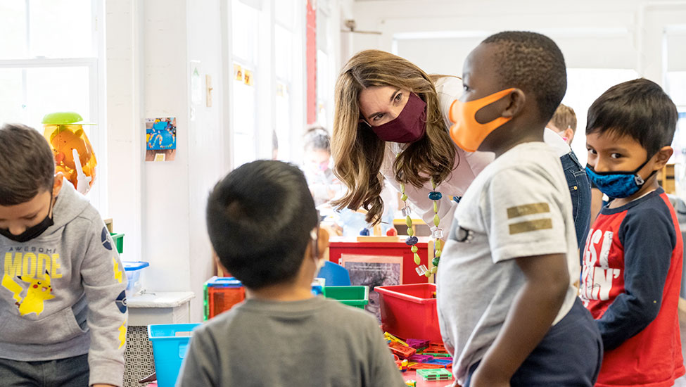 Picture of Sandra with children