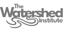 The Watershed Institute logo (gray)