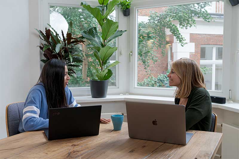 Strategic Planning Roadmap - two women meeting